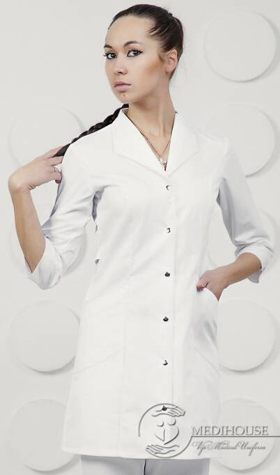 Женский медицинский халат мод. 1.0.9 White